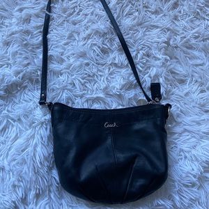 Black coach cross body bag